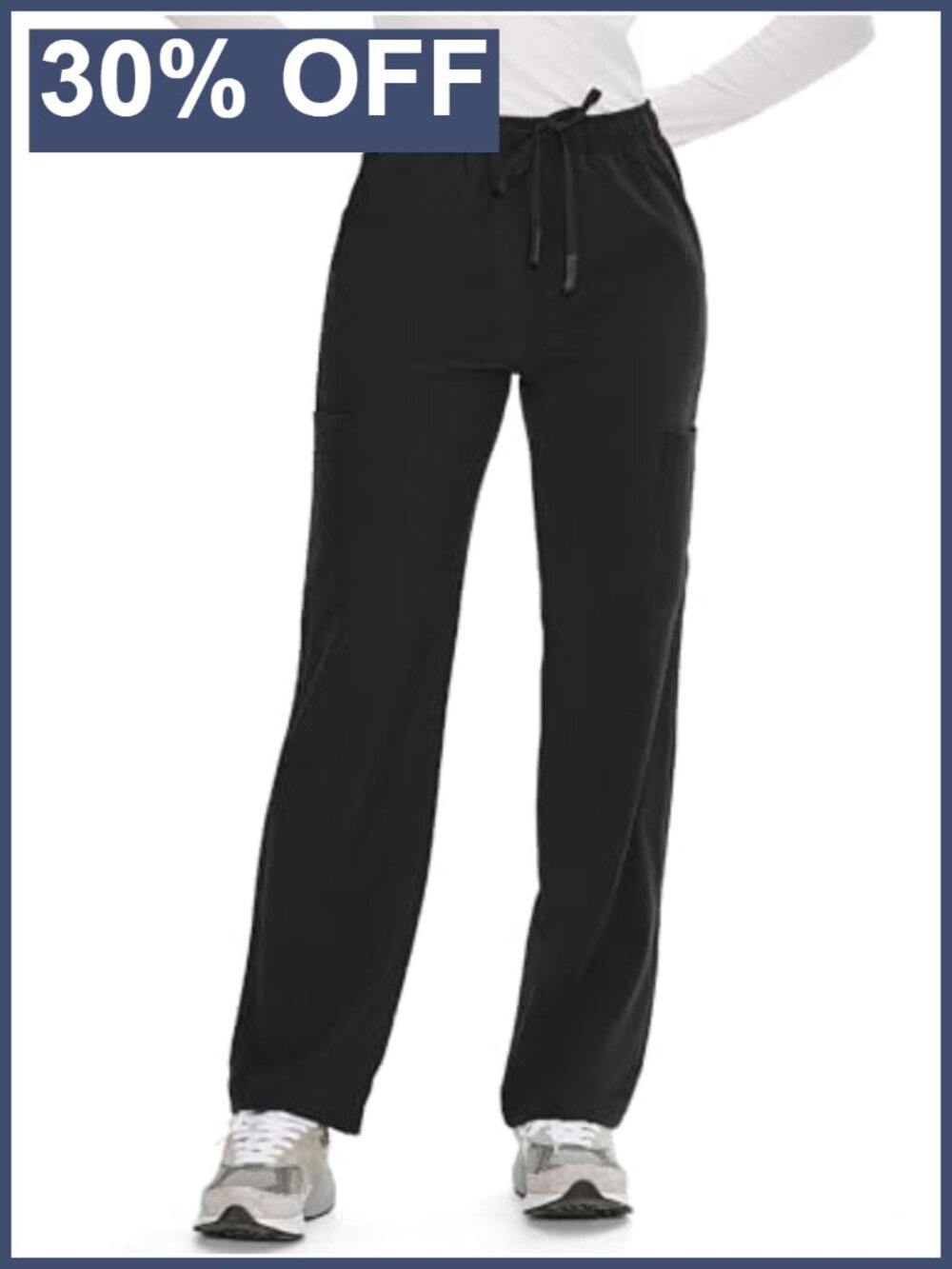 Straight Leg Scrub Pants for Women Easy Care Medical Healthcare Uniform Bottoms